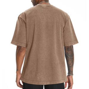 Camisetas Lisas con Lavado Ácido para Hombre, Talla Grande, Personalizadas, 100% Algodón, de Alta Calidad, Cómodas, para Hombre, Adulto y Joven - Product Image 2