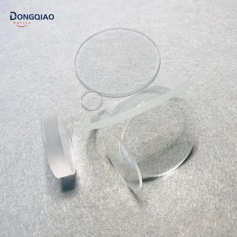 Venta caliente Ventana de vidrio óptico personalizado/pulido sustrato de vidrio de cuarzo fundido transparente