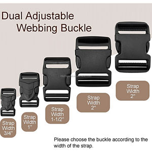 Boucle de ceinture <span class=keywords><strong>en</strong></span> plastique Boucle de ceinture personnalisée Sangle de ceinture Sac de collier de <span class=keywords><strong>chien</strong></span> Boucle à dégagement latéral tactique rapide Sac de réglage Produit accessoire - Product Image 4