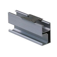 Support de fixation pour panneau solaire EuroHa ESR en aluminium anodisé argenté, épaisseur 2-4 mm, pour toiture en tuiles, garantie 10 ans, résistance au vent 60 m/s, expédition immédiate
