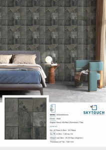 Carreaux de sol 3D gris foncé de la meilleure qualité Carreaux muraux de qualité supérieure pour salle de sport Style classique brique réfractaire pour intérieur extérieur au meilleur prix - Product Image 3