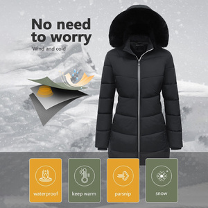 Veste d'hiver classique avec logo personnalisé impression broderie thermique extérieur isolé manteau OEM ODM usine fabricant approvisionnement - Product Image 3