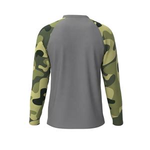 Venta al por mayor de camisas de pesca por sublimación de manga larga de camuflaje personalizado Upf 50 + protección solar ropa de pesca camisas para hombres ropa deportiva - Product Image 2