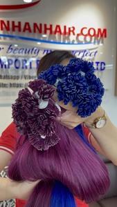 100% Extensions de cheveux vietnamiens à pointe plate de luxe sans enchevêtrement, cheveux en soie le meilleur fournisseur coloré Vietnam Factory - Product Image 3