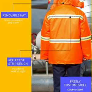 Men's Knee-Length Workwear Jacket with Multi-Pockets Customized OEM Design Wholesale Price Safety <b>Working</b> <b>Wear</b> Sale - Product Image 3