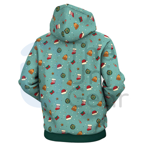 Sudadera con Capucha Unisex Personalizada de Invierno con Diseño Navideño, Informal, 100% Algodón, Transpirable, Gruesa, Elegante y Cómoda para Hombre y Mujer - Product Image 2
