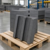 Bloc réfractaire en forme de E, meuble de four de forme spéciale, haute température, pour support de revêtement de four