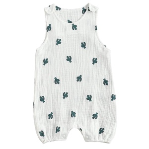 Vente en gros Prix OEM Service Impression Couleur Bébé Filles Barboteuse 100% Coton Été Impulsion Taille Meilleure Vente Bangladesh Prix Usine - Product Image 1