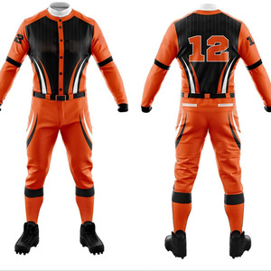 OEM Wholesale Custom High Quality Breathable Quick Dry Men's Adult Baseball Uniform <b>Sets</b> Custom Logo Printing Heat-Transfer - Product Image 1