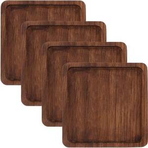 Posavasos de madera redondos de alta calidad y taza de café de espesor personalizado para hoteles restaurantes hogar fiesta uso decoración hecha a mano - Product Image 3