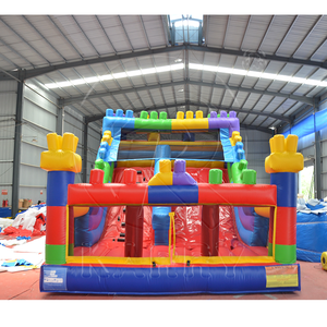 Castillo Inflable de PVC Comercial para Exteriores, Tobogán Seco, Color Personalizado, para Uso Escolar, Casa de Brinco para Niños - Product Image 1