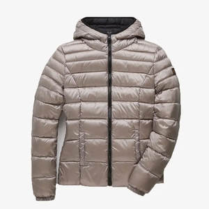 Chaqueta de Invierno Acolchada para Mujer, Personalizada al por Mayor, de Alta Calidad, Transpirable, de Algodón y Poliéster, con Capucha y Cremallera, Talla Grande - Product Image 1