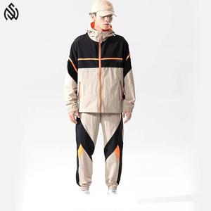 ชุดวอร์มลำลองสำหรับผู้ชายชุดวอร์ม2ชิ้นผ้าไนลอนน้ำหนักเบามีซิปด้านบนชุดวอร์มกันลมออกแบบได้ตามต้องการ - Product Image 5