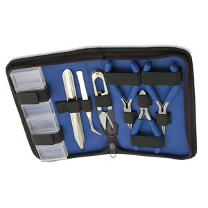 Ensemble d'outils de mini-pince en acier inoxydable et en acier au carbone de couleur personnalisée, durable, pour couper le fil, travailler à la main, faire des perles, kit de fabrication de bijoux DIY - Product Image 5