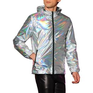 Chaqueta reflectante de moda barata para hombre transpirable, chaquetas reflectantes personalizadas impermeables ligeras para hombre - Product Image 5