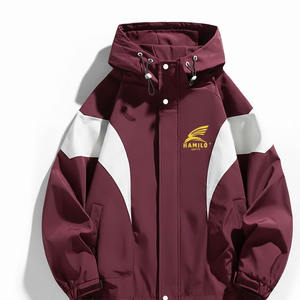 เสื้อแจ็คเก็ตกันลมผู้หญิงดีไซน์ใหม่ บริการผลิตตามสั่ง (OEM) สำหรับฤดูใบไม้ร่วงและฤดูหนาว พร้อมสีและโลโก้ที่ปรับแต่งได้ - Product Image 2