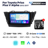 NaviFly Autoradio tactile Android le plus récent pour Toyota Prius Plus V Alpha 2012-2017 avec commande vocale