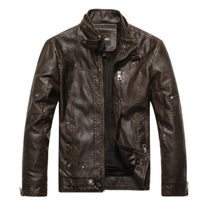 Mode en cuir pour hommes Couleurs personnalisées Veste d'hiver en cuir pour vêtements d'hiver Extérieur Respirant Séchage rapide Vestes en cuir de mode - Product Image 5