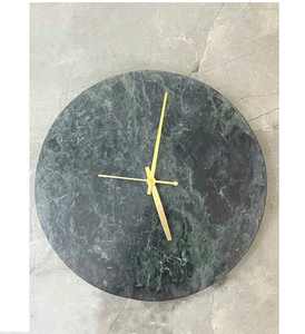 Design indien par UF INTERNATION Horloge murale en marbre de décoration de maison moderne personnalisée pour le salon - Product Image 1