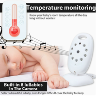 Monitor para Bebés X6 con Sonidos de Cuna, Intercomunicador y Cámara para Cuidado Infantil