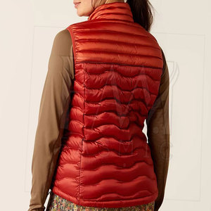 Vêtements de rue sans manches fermeture éclair bouffante dames gilet couleur personnalisée Top qualité léger gilet bouffant avec poche de - Product Image 5