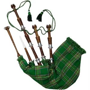Expertly Crafted Royal Stewart Tartan Full Set <b>Bagpipes</b> Premium Rosewood Scottish Musical Traditions for Apparel Enthusiasts - Product Image 1