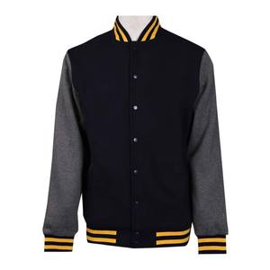 Varsity Jacket Mangas largas con puños acanalados Letterman College jacket College Baseball jacket para hombres - Product Image 1