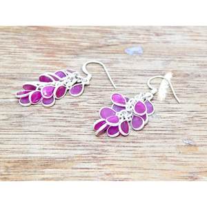 Pendientes colgantes de piedras preciosas de rubí Natural de Plata de Ley 925, pendientes elegantes de gancho a la moda para mujer, regalo para ella - Product Image 2