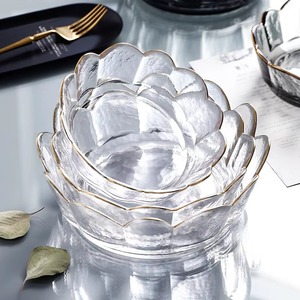 ชุดชามเรซินใส3ชิ้นมีดีไซน์สุดเฉี่ยวเหมาะสำหรับตกแต่งโต๊ะวางขนมหรือโถบุหงาทำด้วยมือจากอินเดีย - Product Image 1