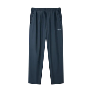 Pantalon de sport pour homme ERKE, micro rayures, nylon, taille élastique, bleu brumeux foncé - 11226202254-603 - Product Image 1