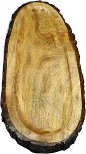 Plateau de service moderne en bois d'acacia rustique avec poignées pour la décoration de la maison divertissant Ramadan/occasions de mariage - Product Image 3