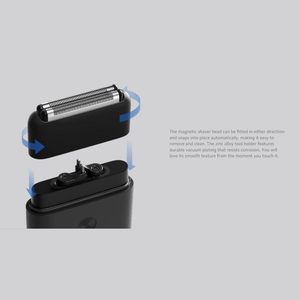 Rasoir Électrique Portable à Double Lame, Mini Rasoir Rotatif à Grille, Étanche IPX7, Alimentation USB, Lavable, Remplacement pour Visage et Corps - Product Image 5