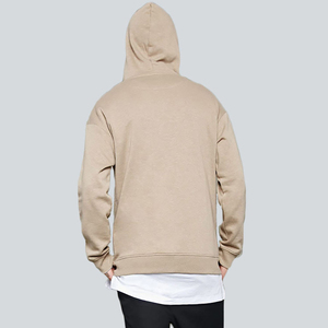 Custom Fashion Slub Knit Gym Hoodie With Zippered Front Pockets Hoodies - Product Image 2