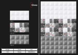 Azulejos de cerámica modernos para paredes de 300x600 mm, para baño y cocina, con acabado brillante o mate, superficie con efecto de azúcar tallado, diseño de pared interior de lujo. - Product Image 3