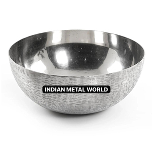 Cuenco de Metal de gran tamaño pulido plateado de alta calidad, plato de servicio decorativo atractivo para el hogar para bodas, Chocolate dulce - Product Image 4