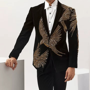 112422 #   เสื้อคลุมคาร์ดิแกนงานแต่งงานฤดูหนาว  งานปักมือประดับคริสตัล  ทำจากโพลีโพรพิลีน 100%  แบบใหม่  หรูหรา  เป็นมิตรกับสิ่งแวดล้อม - Product Image 1