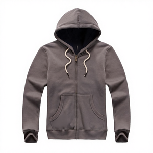 Vestes d'hiver personnalisées pour hommes OMMIZ de haute qualité, en laine Melton 80% laine et 20% polyamide, avec fermeture éclair, vente en gros directe usine - Product Image 5