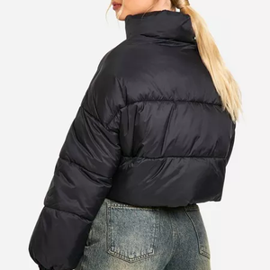 Chaqueta Acolchada Impermeable para Mujer, con Capucha, Abrigo Cálido de Invierno, Ligero, Cortavientos, de Nailon, para Clima Frío, Uso Diario - Product Image 2