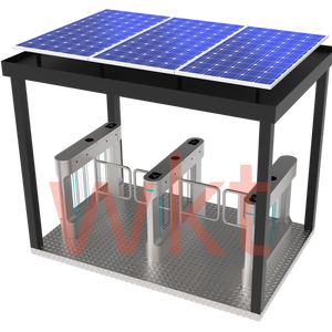 सौर ऊर्जा संचालित स्टेनलेस स्टील ip66 रेटेड स्विंग टर्नस्टाइल गेट बायोमेट्रिक सिक्का-संचालित एक्सेस कंट्रोल रैड फेस को मान्यता - Product Image 3