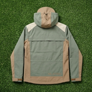 <b>Men</b> Hooded Softshell <b>Jacket</b> Color Block Outdoor Windproof <b>Waterproof</b> <b>Breathable</b> Eco-Friendly <b>Lightweight</b> Casual Workwear Front - Product Image 6