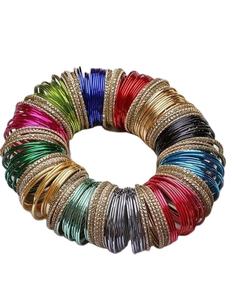 ชุดกำไลข้อมือแฟชั่นดีไซน์ล่าสุด คุณภาพสูง 100% ขนาดและสีที่กำหนดเองได้ กำไลทำมือ ชุดกำไลชูเดียนสำหรับผู้หญิง - Product Image 1