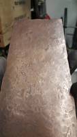 Panneau décoratif en cuivre et acier inoxydable à texture martelée antique personnalisé, fabrication de tôle avec bracelet en forme d'enclume