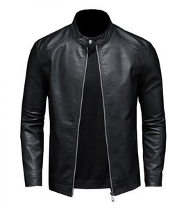 Wholesale Sialkot Leather <b>Jacket</b> Winter Motorcycle <b>Jacket</b> Zipper Closure Pattern Decoration Men's Women's Leather <b>Canvas</b> <b>Jacket</b> - Product Image 4