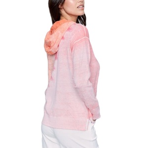 Sweat à capuche en molleton de coton premium pour femme, coupe ajustée, décontracté, avec cordon de serrage, logo personnalisé, respirant, sans poche BD - Product Image 3