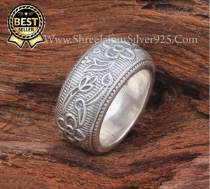 Artisan 925 Solid Sterling <b>Silver</b> <b>Ring</b> Band Fine <b>Thumb</b> <b>Ring</b> Band Gift 925 <b>SILVER</b> SOLID STERLING - Product Image 1