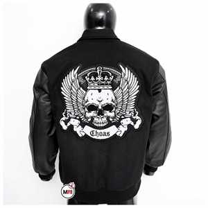 Manufacturer Wholesale High Quality Custom Winter <b>Varsity</b> <b>Jackets</b> Casual Leather Breathable Button Men's <b>Vintage</b> Cotton <b>Jacket</b> - Product Image 2