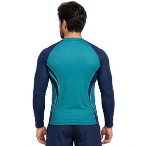Vêtements de sport, entraînement, fitness, course à pied, cyclisme, surf, gym, activités, chemise de compression athlétique à manches longues pour hommes - Product Image 2