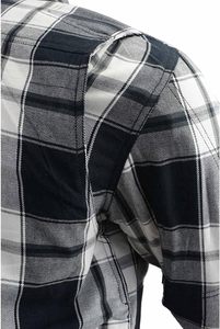 Camisa de Motociclista con Capucha para Hombre, Talla Grande, Gris/Negro, con Protección Certificada CE, Reforzada, Ignífuga, Transpirable y Resistente al Viento GK - Product Image 6