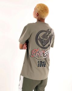 Camiseta Extra Grande de Algodón con Lavado Ácido para Hombre, Estilo Hip Hop Urbano, Técnica Ultra Premium, Camisetas para Hombre - Product Image 2