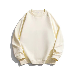 Sweat-shirt à col rond bleu Sweat-shirt à broderie unie personnalisé OEM de haute qualité Vêtements pour hommes - Product Image 2